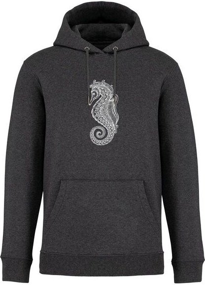 Brandless Basic Bio Unisex Hoody Nr. 4 Seepferd 350g/m²