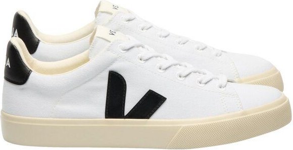 Veja Vegane Damen-Sneakers Campo CANVAS White Black