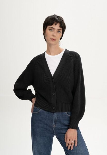 Rippstrick Cardigan Style BHUMA | von MELA | Fairtrade & GOTS zertifiziert