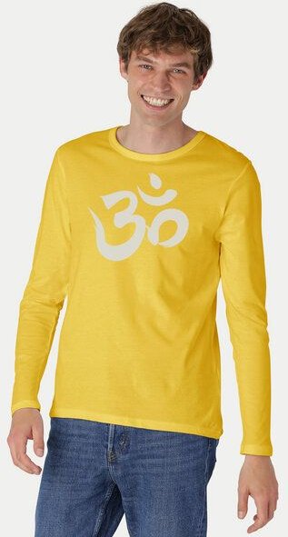 Peaces.bio - handbedruckte Biomode Bio-Herren-Langarmshirt "OM"