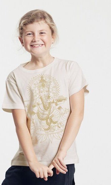 Peaces.bio - handbedruckte Biomode Bio-Kinder T-Shirt Ganesha