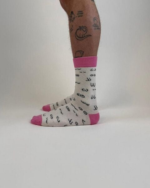 ettics STUDIO sock AOP boobs