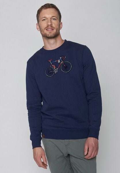 GREENBOMB Bike Jack Wild - Gemütliches Sweatshirt aus Bio-Baumwolle / hochwertiger Print / GOTS / Fair & Vegan