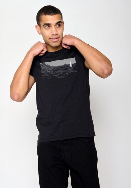 Thumbnail - GREENBOMB Nature Cliffsail Guide - Sportliches T-Shirt aus Bio-Baumwolle / hochwertiger Print / GOTS / Fair & Vegan