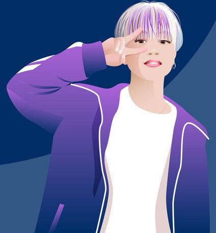 Photocircle Poster / Leinwandbild - Junger Mensch mit cooler pose