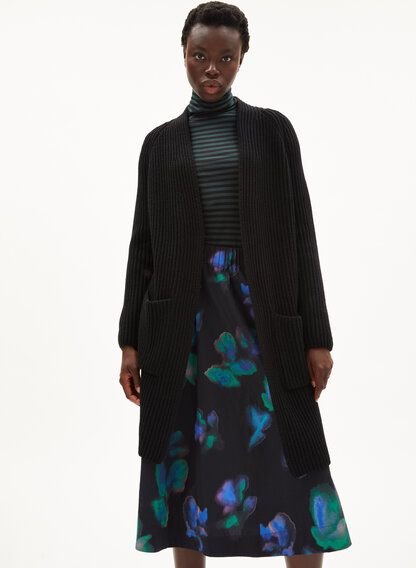 ARMEDANGELS OLIDAA RIBBED - Damen Cardigan Loose Fit aus Bio-Woll-Mix (recycled)