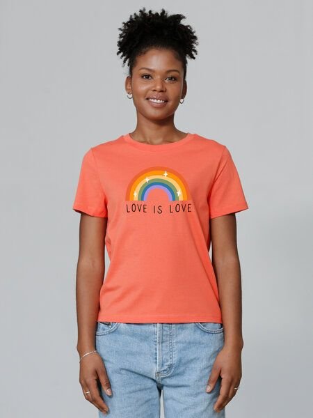 watapparel T-Shirt Frauen Love is Love