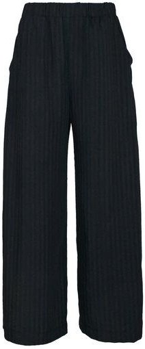 Golden Circle Clothing Gestreifte weite Hose mit Gummibund aus Tencel Lyocell