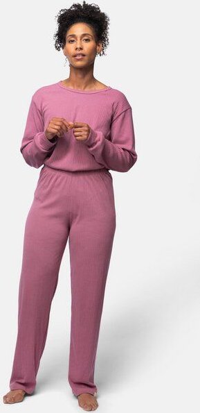 greenjama Damen Hose aus Derby-Rib, GOTS-zertifiziert