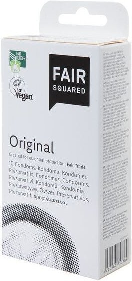 Fair Squared Kondome Original - 10 Stück aus Naturkautschuklatex