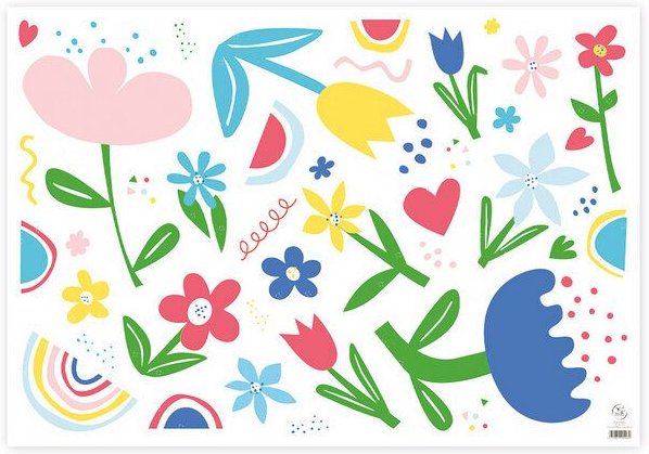 Bow & Hummingbird Bastelbogen Flower Power Girlande