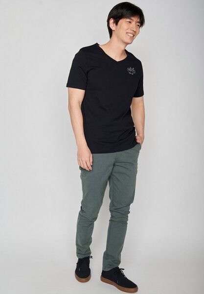 GREENBOMB Bike Ride On Peak - Lässiges T-Shirt aus Bio-Baumwolle / hochwertiger Stick / Fair & Vegan