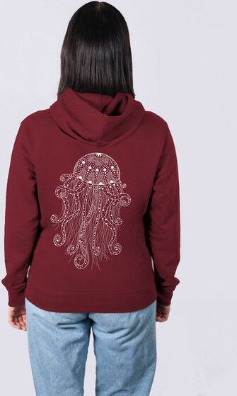 vis wear Yoga Qualle Männer Hoodie aus Bio-Baumwolle