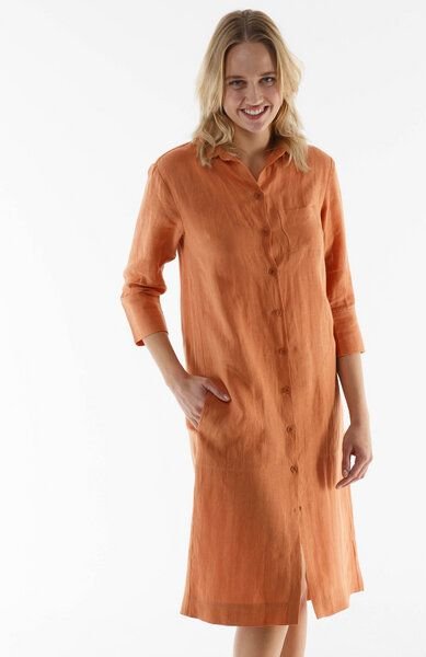 Alma & Lovis Maxi-Kleid im Hemdblusenstil aus reinem Leinen | Linen Blouse Dress
