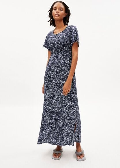 ARMEDANGELS HELINAA WATER DOTS - Damen Webkleid mit 100% carbon-zero TENCEL Faseranteil