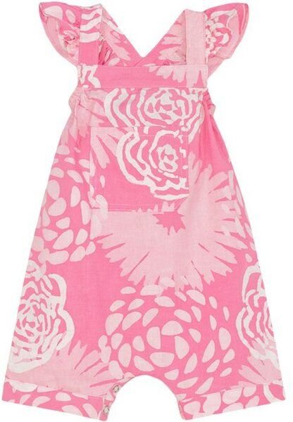Global Mamas Baby Strampler - Blumen - Bio Baumwolle - Pink