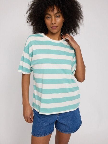 Thumbnail - Mazine Bold Striped T-Shirt für Frauen - aus Biobaumwolle