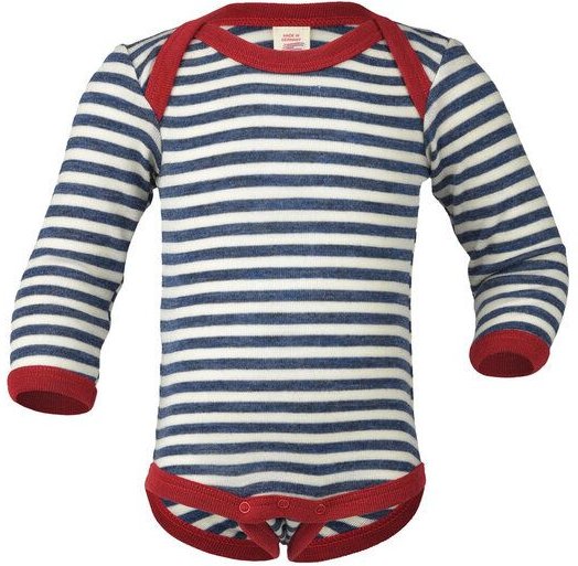 Engel natur Baby / Kinder Body Langarm Schurwolle kbT