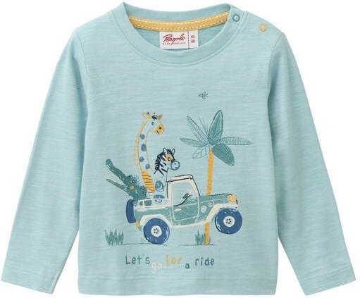 People Wear Organic Langarmshirt mit Aufdruck