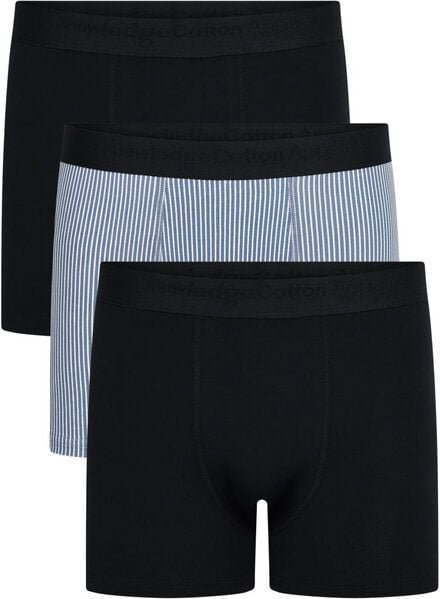 KnowledgeCotton Apparel 3-Pack Boxershorts STRIPE Print aus Bio-Baumwolle