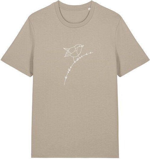 Brandless Basic Bio Unisex T-Shirt Rotkehlchen 180g/m² XXS - 3 XL