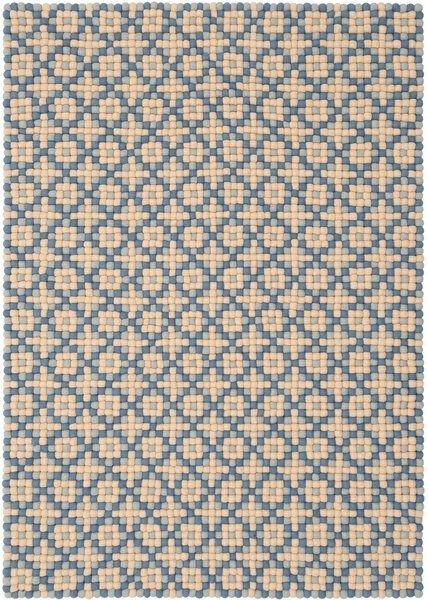 myfelt Filzkugelteppich Porto rechteckig, 100% Schurwolle