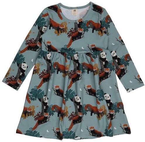 Panda Friends-DressBio-Baumwolle aus 95% Baumwolle -blue- GOTS-Zertifiziert – Walkiddy