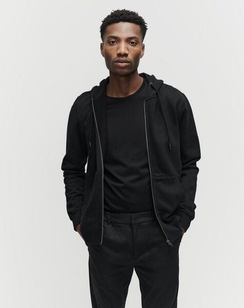 SANVT Die Hoodie Sweatjacke - Schwarz Gewaschen