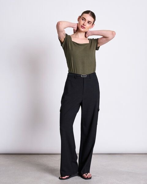JAN N JUNE T-Shirt ARIMA gerippt aus Lyocell (Tencel®)