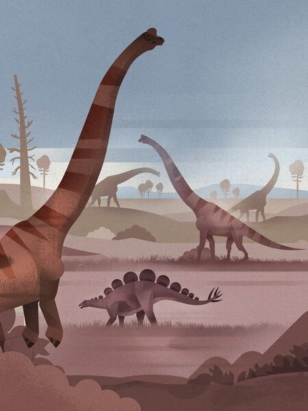 Photocircle Poster / Leinwandbild - Dinosaurier-Tal