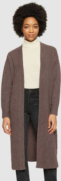 Thumbnail - KnowledgeCotton Apparel Langer Cardigan aus Bio-Lammwolle