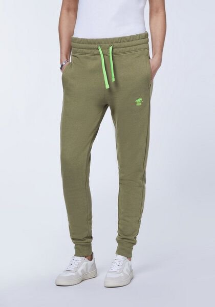 Polo Sylt Regular-Fit Sweathose aus Baumwollgemisch im Two-Tone-Look