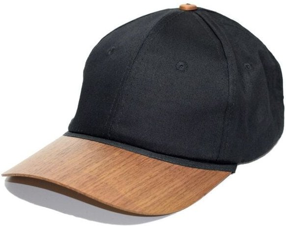 Lou-i Cap Bio-Baumwolle mit edlem Holzschild