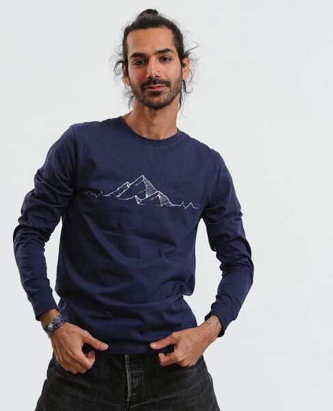 Thumbnail - GARY MASH Langarmshirt Scott Mountainbeat aus Biobaumwolle