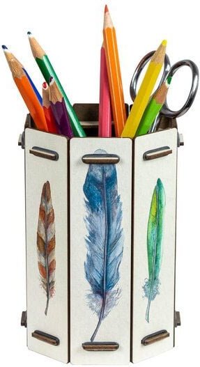 WERKHAUS Stifteköcher Achteck | Illustrationen