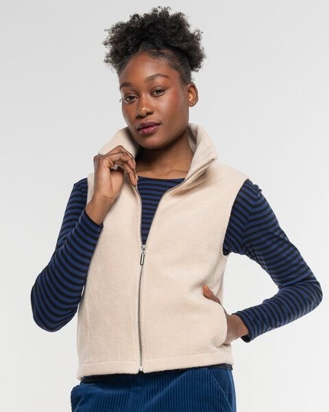Thumbnail - Alma & Lovis Flauschige Weste aus Organic Cotton-Fleece | Teddy Weste