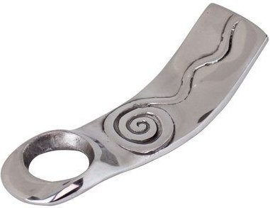 Mitienda Shop Weinflaschenhalter aus Zinn "Spirale"