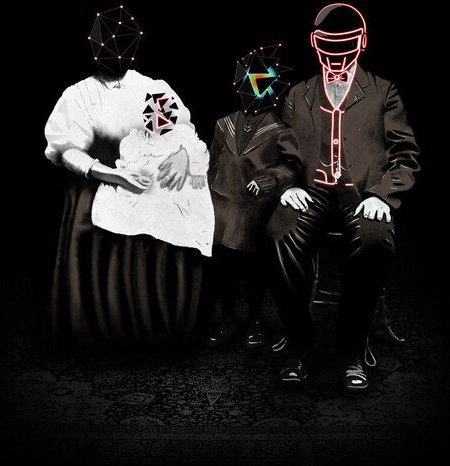 Thumbnail - Photocircle Poster / Leinwandbild - Daft Familie