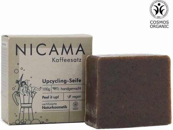 NICAMAᵘᵖ Upcycling-Seife mit Peelingeffekt - Kaffeesatz