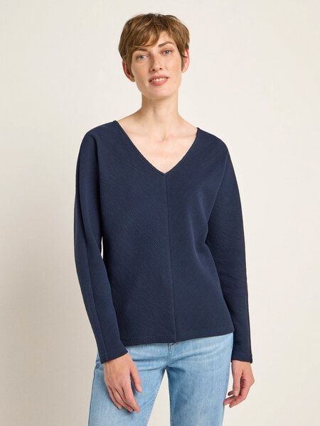 LANIUS Shirt mit Struktur aus Bio-Baumwolle