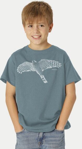 Peaces.bio - handbedruckte Biomode Bio-Kinder T-Shirt Sperber