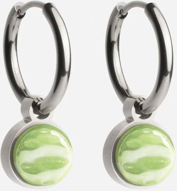 ALEXASCHA Silber Creolen mit Anhänger | Mix & Match