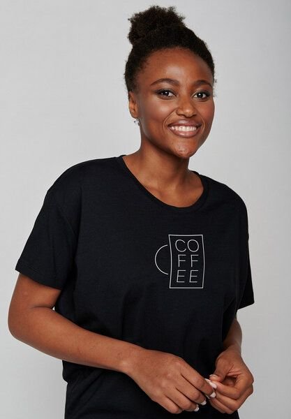 GREENBOMB Lifestyle Coffee Cup Feel - Lässiges T-Shirt aus einem Bio-Baumwoll Mix / hochwertiger Print / Fair & Vegan