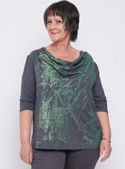 Peaces.bio - handbedruckte Biomode Wasserfallshirt Wasserzauber