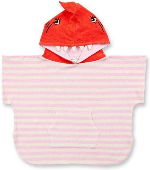 Sense Organics & friends in cooperation with GARY MASH Badeponcho mit Haifisch-Kapuze aus Bio-Baumwolle