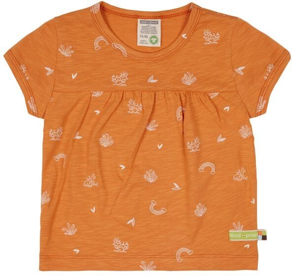 loud + proud Babys & Kinder Tunika Slub Jersey mit Druck, GOTS-zertifiziert