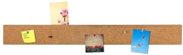 Kork-Deko Pinnwand Leiste aus Kork | Bilderleiste Pinnwand Memo | Made in Germany