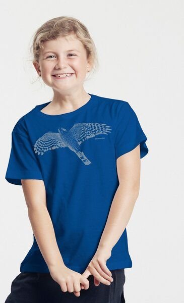 Peaces.bio - handbedruckte Biomode Bio-Kinder T-Shirt Sperber