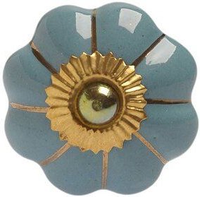 TRANQUILLO Blütenförmiger Knauf Haken aus Keramik für dein Möbelstück