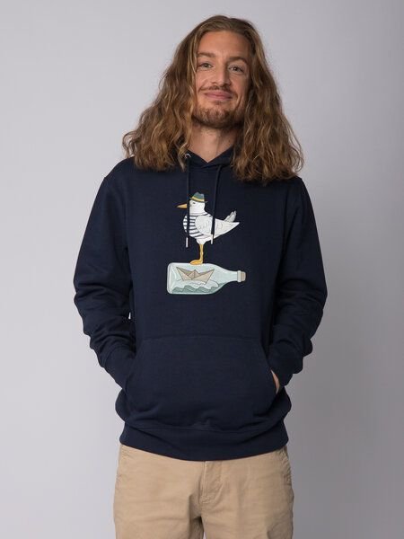 watapparel Hoodie Unisex Möwe mit Hut
